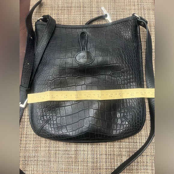 Longchamp Croc Roseau Leather Crossbody - Picture 13 of 14